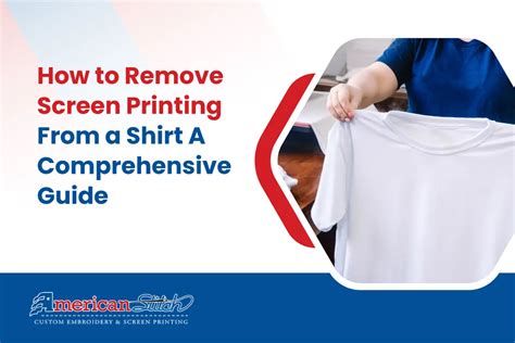 remove screen printing from shirt